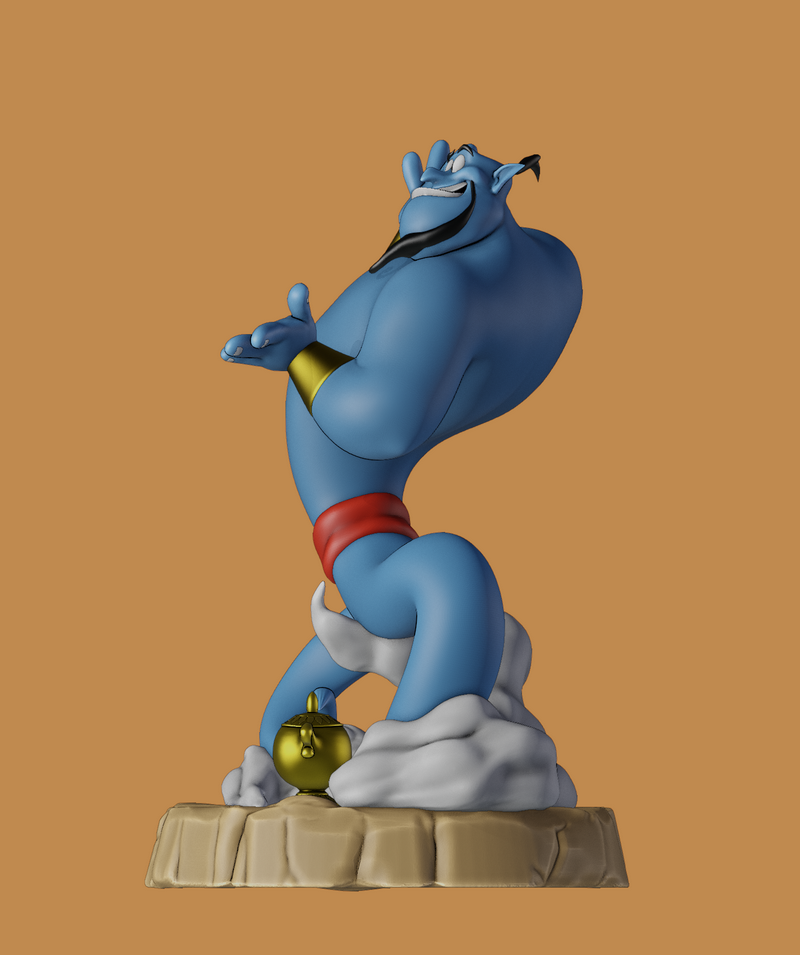 Genie - 阿拉丁 - 3D打印模型|Genie – Aladdin – 3D Print Model
