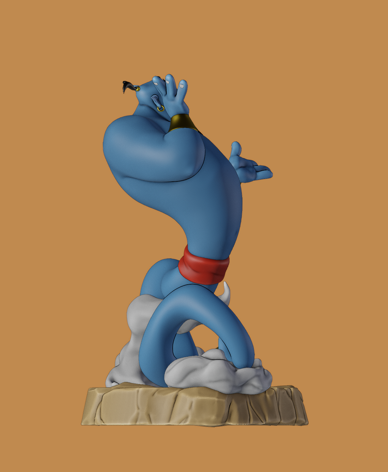 Genie - 阿拉丁 - 3D打印模型|Genie – Aladdin – 3D Print Model
