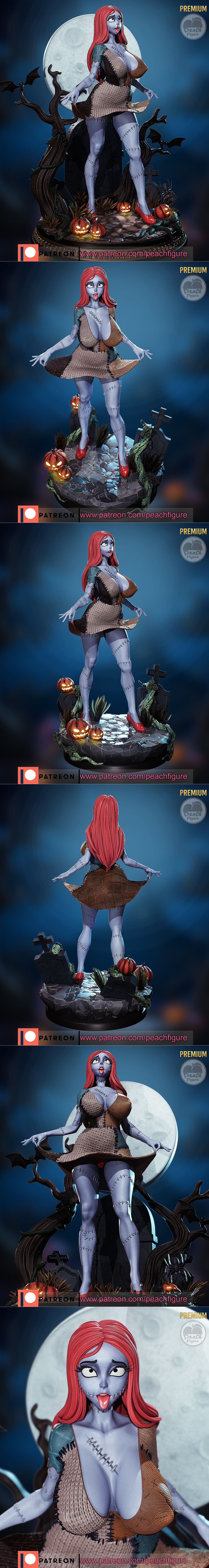 Peach图鉴 - 萨莉 nightmare - 3D打印模型|Peach Figure – Sally Nghtmare – 3D Print Model STL