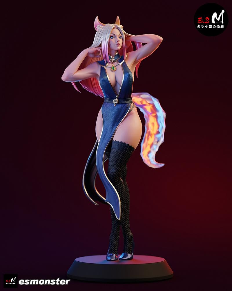 E.S怪物——阿利娅 3D打印模型|E.S Monster – Ahri – 3D Print Model STL