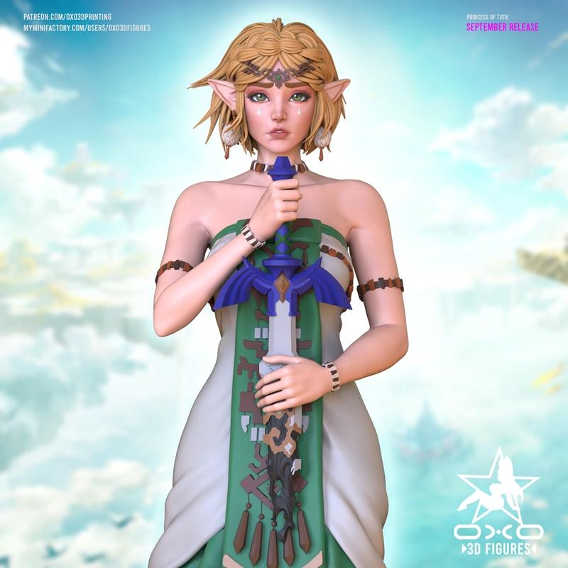 奥利奥3D模型：塞尔达传说 水之王国 角色打印模型|OXO3D Figures – Zelda – Tears Of The Kingdom – 3D Print Model STL