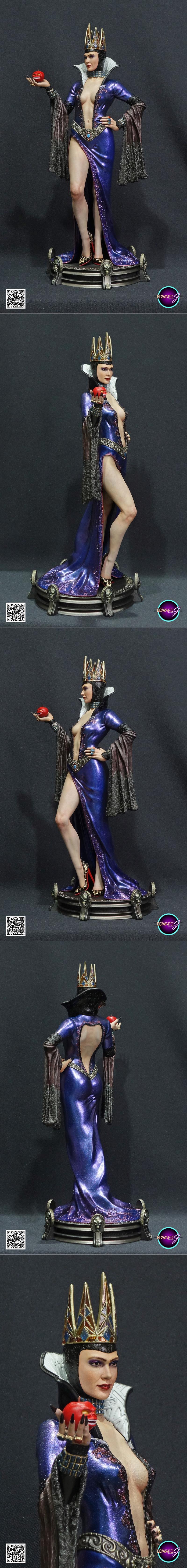 黑皇后 3D打印模型|Black Queen – 3D Print Model STL