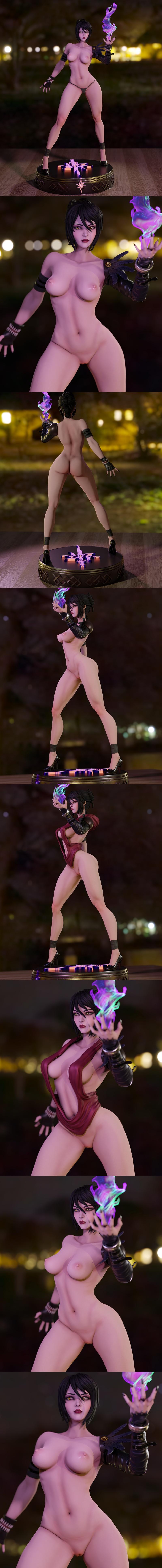 Morrigan龙之谷3D打印模型|Momoji – Morrigan – Dragon Age – 3D Print Model STL