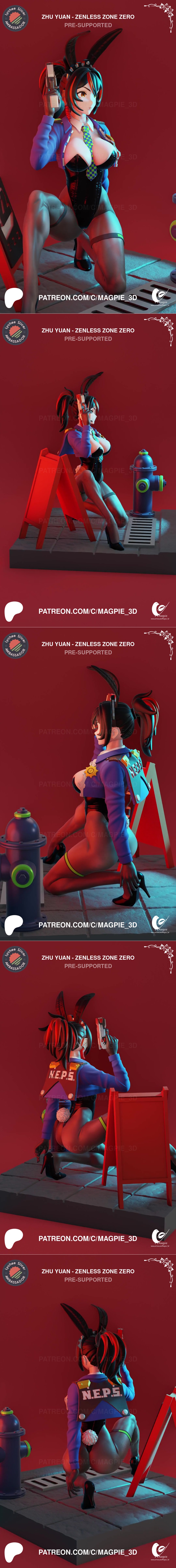 祖·元 — 无禅区零 — 3D打印模型|Zhu Yuan – Zenless Zone Zero – 3D Print Model STL