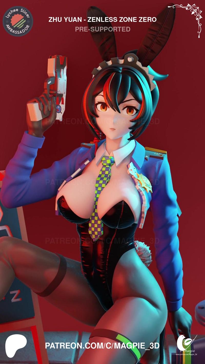 祖·元 — 无禅区零 — 3D打印模型|Zhu Yuan – Zenless Zone Zero – 3D Print Model STL