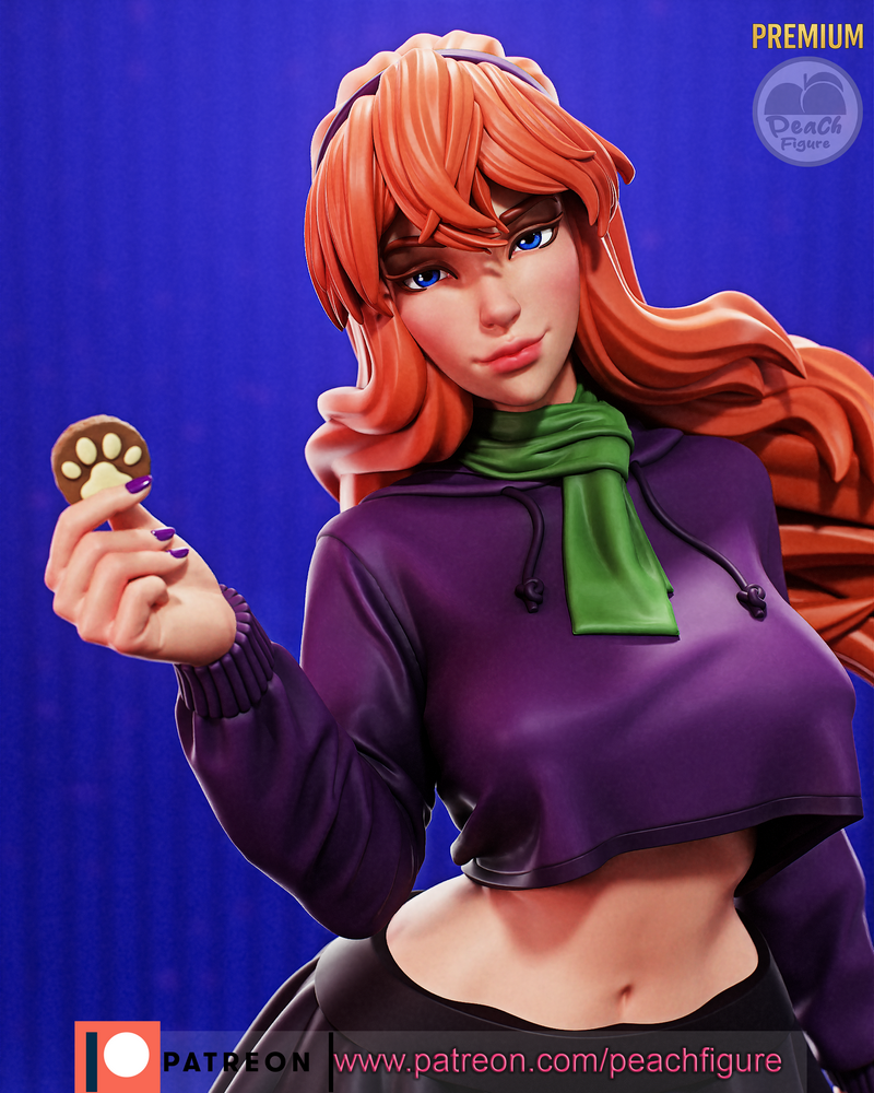 桃形少女——达芙妮 3D打印模型|Peach Figure – Daphne – 3D Print Model