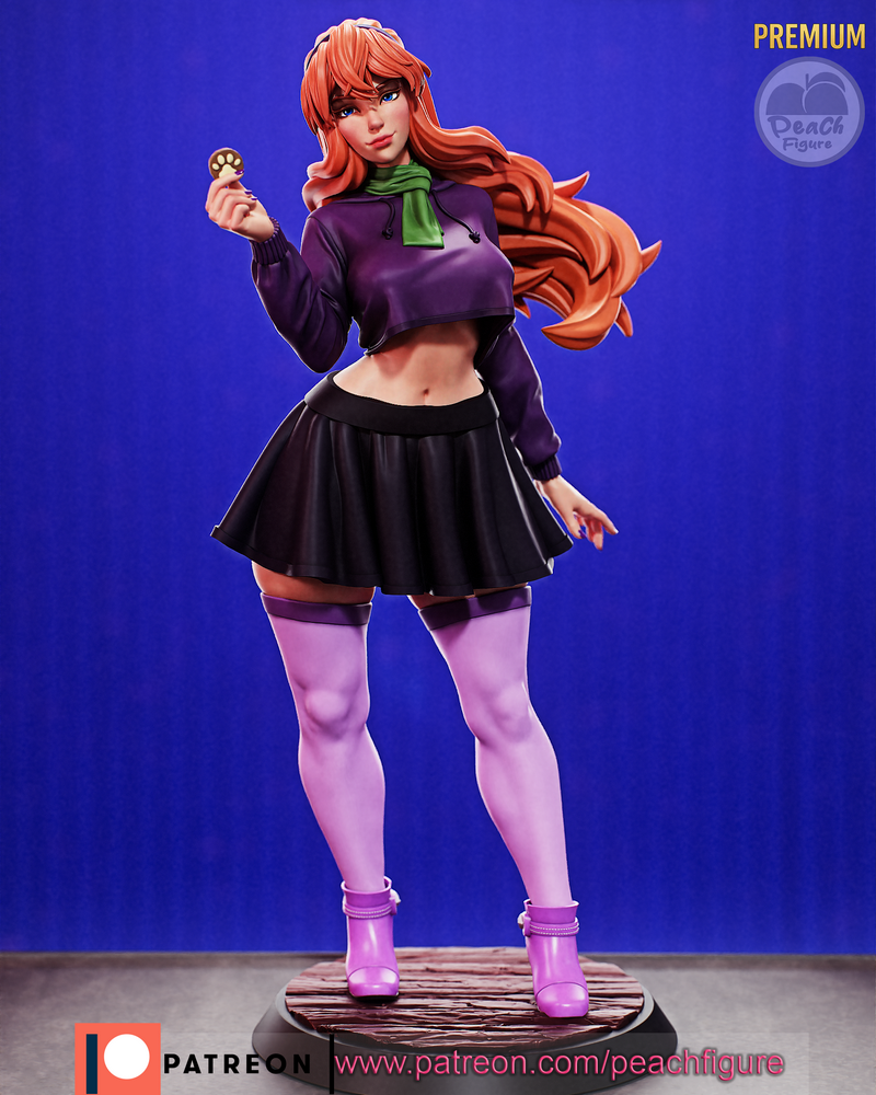 桃形少女——达芙妮 3D打印模型|Peach Figure – Daphne – 3D Print Model