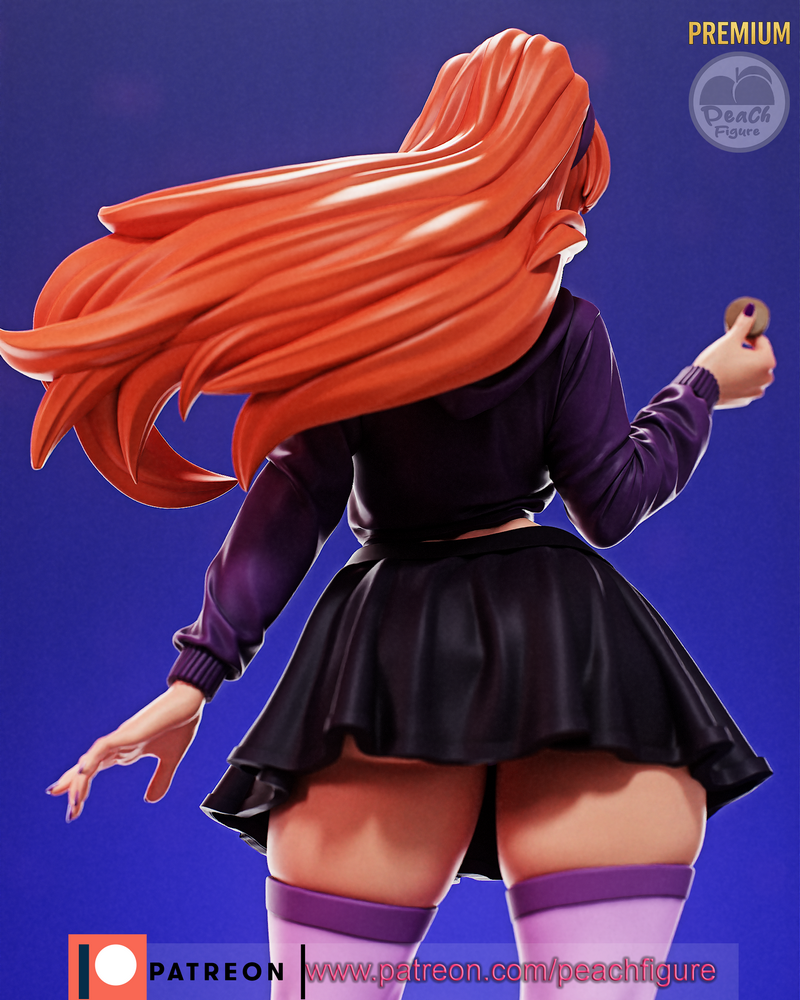 桃形少女——达芙妮 3D打印模型|Peach Figure – Daphne – 3D Print Model