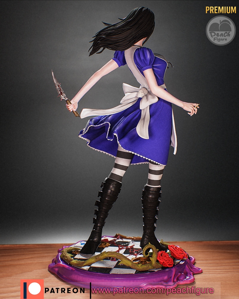 桃形身材——阿莉丝疯狂回归3D打印模型|Peach Figure – Alise Madness Returns – 3D Print Model