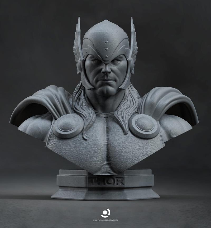 Stalyn Quito – Thor Bust – 3D Print Model STL