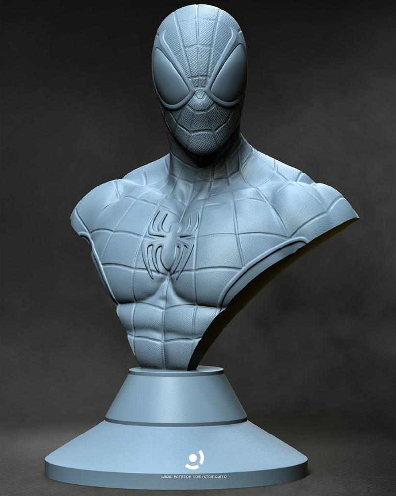 Stalyn Quito – Spiderman Bust – 3D Print Model STL