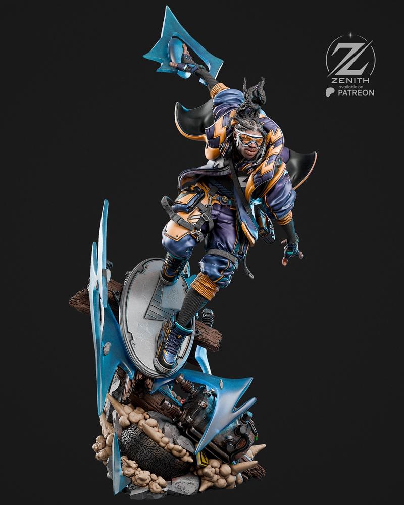 Zenith Studios - 静电冲击 - 3D打印模型|Zenith Studios – Static Shock – 3D Print Model STL