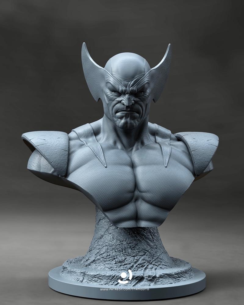 Stalyn Quito – Wolverine Bust – 3D Print Model STL