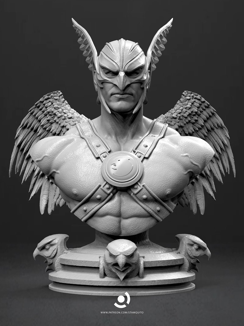 Stalyn Quito – Hawkman Bust – 3D Print Model STL