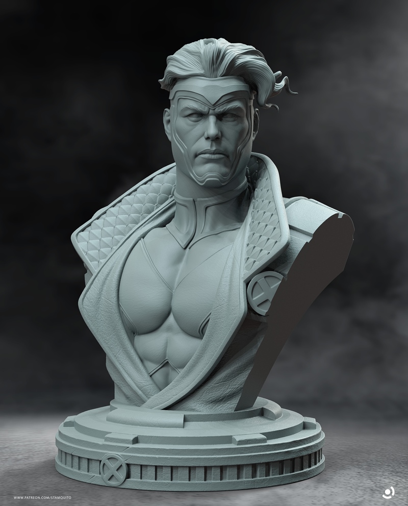 Stayln Quitto – Havok Bust – 3D Print Model STL