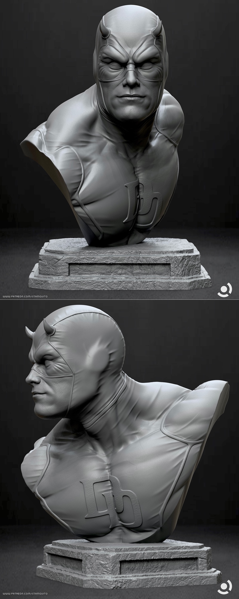 Stayln Quitto – Daredevil Bust – 3D Print Model STL