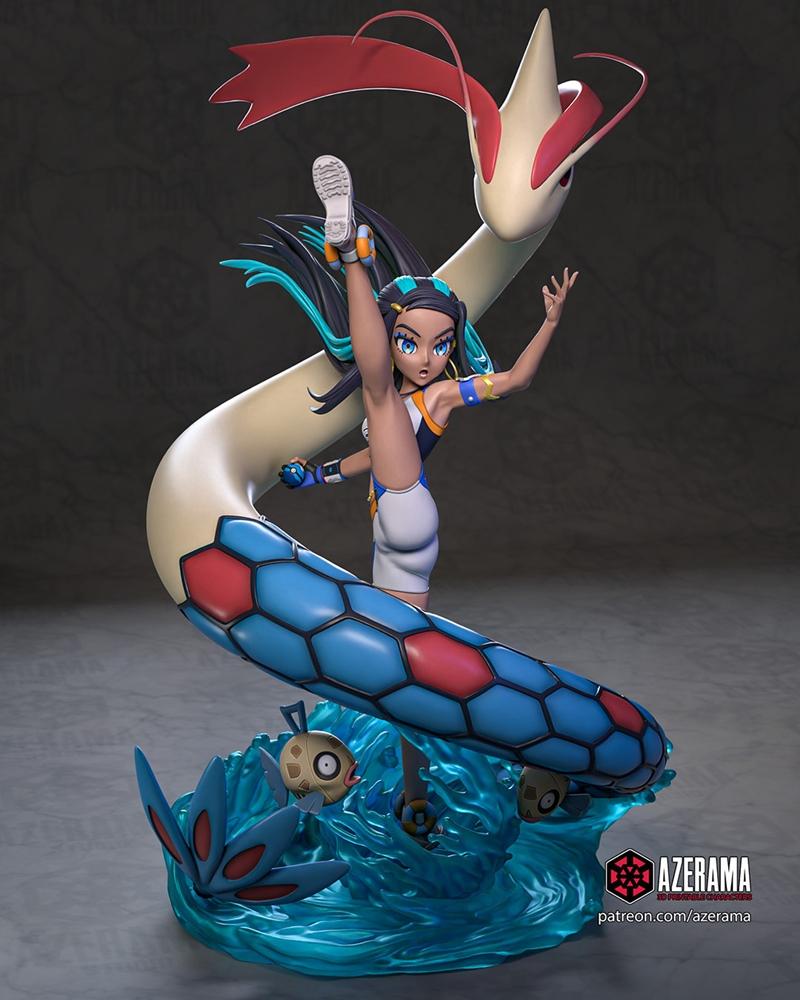 Azerama -宝可梦 - Ness - 3D打印模型|Azerama – Pokemon – Nessa – 3D Print Model STL