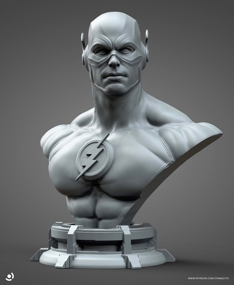 Stayln Quitto – Flash Bust – 3D Print Model STL