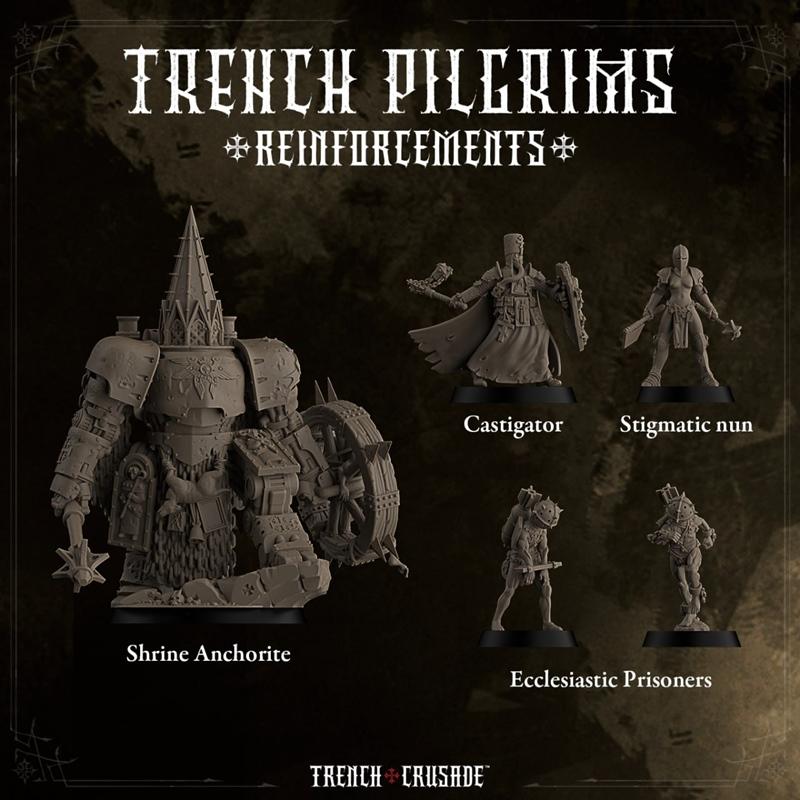战壕圣战——战壕朝圣者增援部队 3D打印模型|Trench Crusade – Trench Pilgrims Reinforcements – 3D Print Model STL