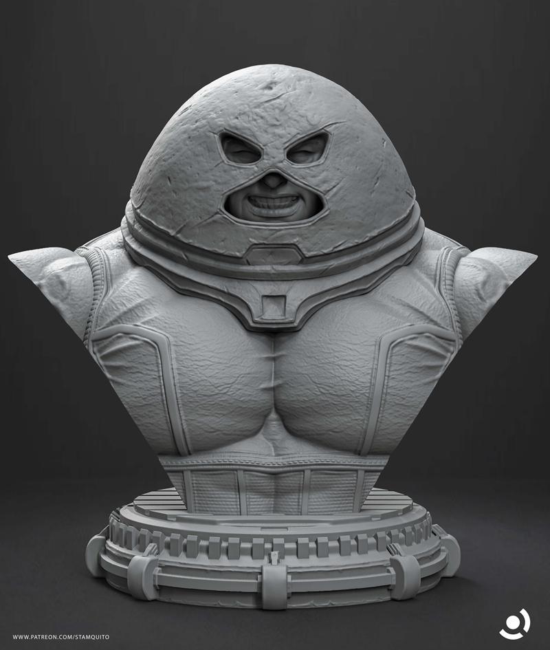 Stayln Quitto – Juggernaut Bust – 3D Print Model STL