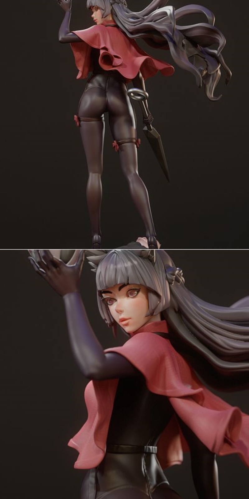 KKsculpt工作室《空洞骑士：丝之歌》Miyabi角色3D打印模型|KKsculpt Figure – Hornet – Hollow Knight Silksong – Miyabi – 3D Print Model STL