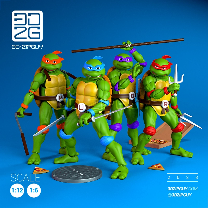 乐高TMNT Teenage Mutant Ninja Turtles 3D打印模型|Turtle Guy – TMNT – Teenage Mutant Ninja Turtles – 3D Print Model