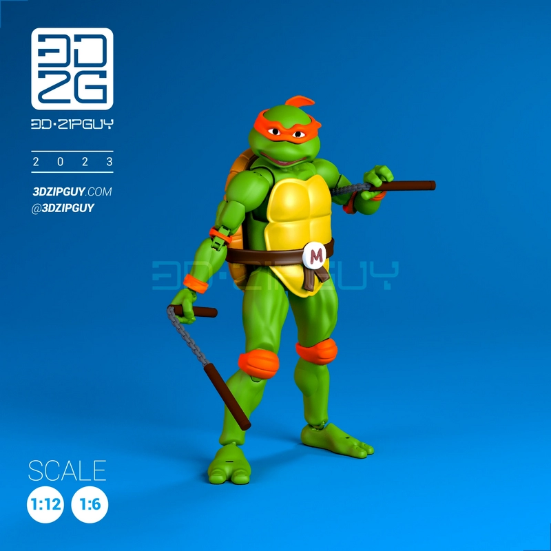 乐高TMNT Teenage Mutant Ninja Turtles 3D打印模型|Turtle Guy – TMNT – Teenage Mutant Ninja Turtles – 3D Print Model