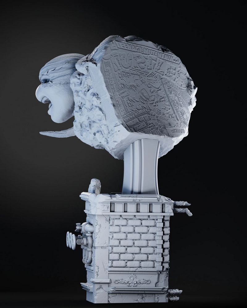 ZEZ工作室 乐高忍者 Raphael 3D打印模型|ZEZ Studios – Raphael TMNT + Bust – 3D Print Model