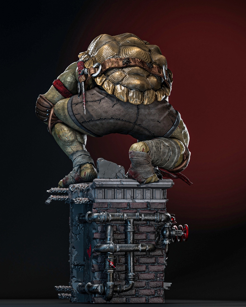 ZEZ工作室 乐高忍者 Raphael 3D打印模型|ZEZ Studios – Raphael TMNT + Bust – 3D Print Model