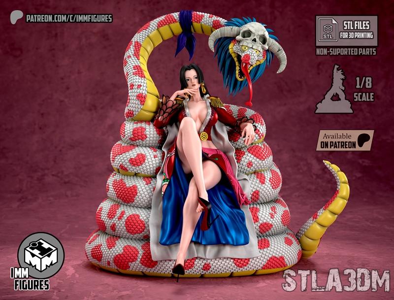 IMM数据 - 乔纳森·霍克 - 3D打印模型STL|IMM Figures – Boa Hancock – 3D Print Model STL