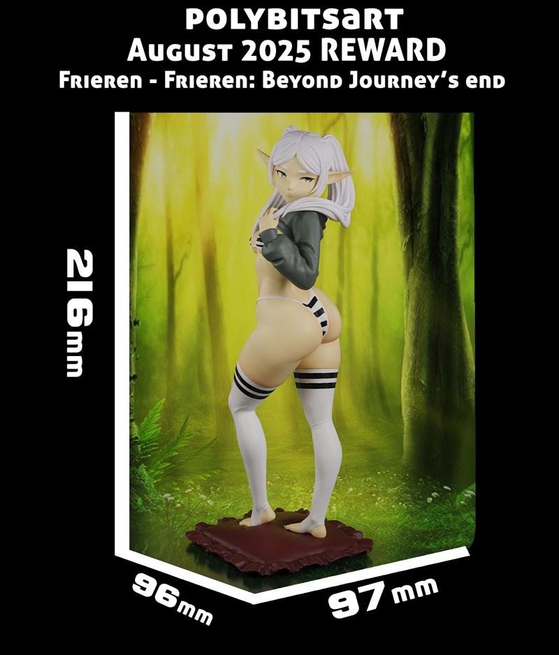 PolyBitsArt - 《平凡之物》弗里恩 3D打印模型|PolyBitsArt – Sousou no Frieren – Frieren – 3D Print Model STL