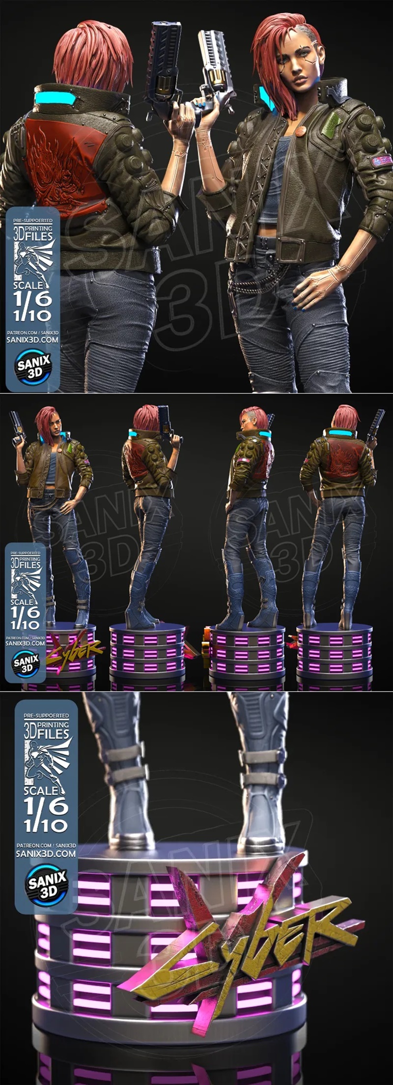 Sanix Cyber V 3D打印模型|Sanix – Cyber – V – 3D Print Model STL