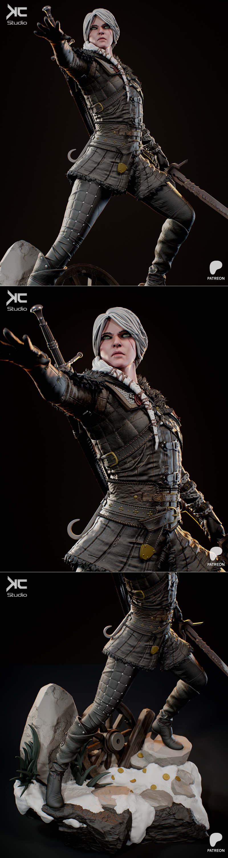 KC Studio - Ciri - 3D打印模型|KC Studio – Ciri – 3D Print Model STL