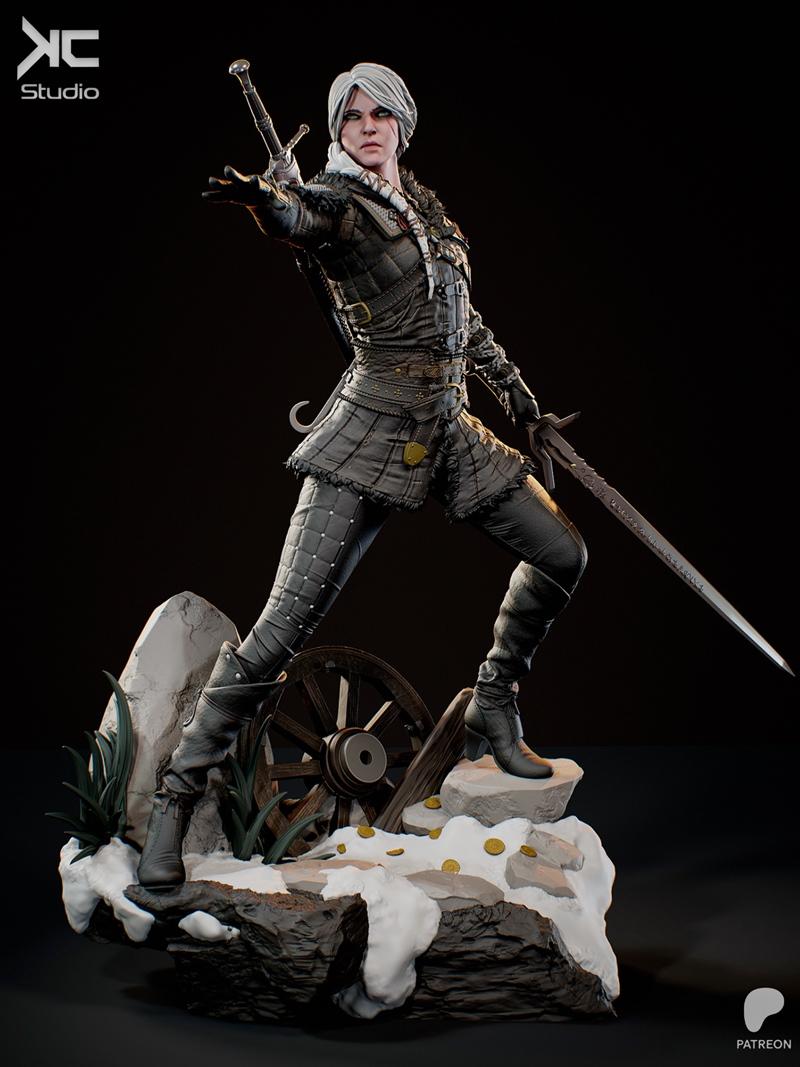 KC Studio - Ciri - 3D打印模型|KC Studio – Ciri – 3D Print Model STL