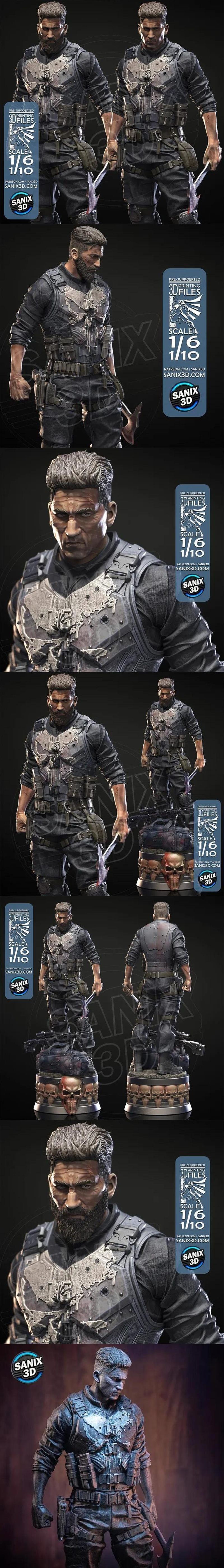 Sanix – The Punisher – 3D Print Model STL
