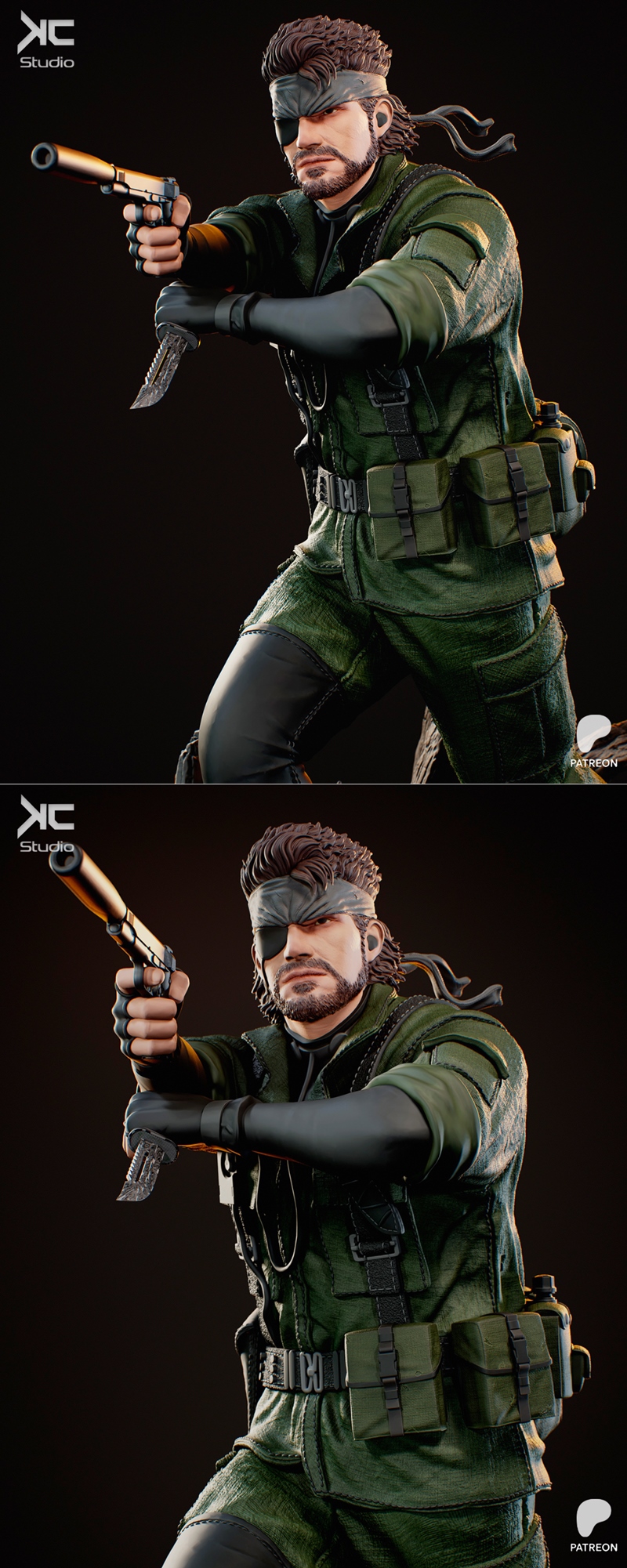 KC Studio - 裸蛇 - 3D打印模型|KC Studio – Naked Snake – 3D Print Model STL