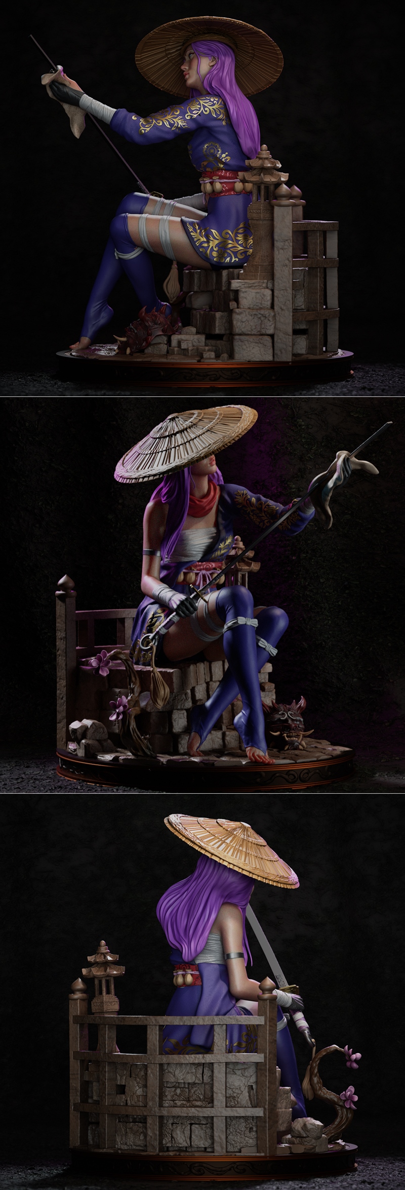 CA 3D工作室 - 心灵锁链 - 菲莉丝3D打印模型|CA 3D Studios – Psylocke – 3D Print Model STL