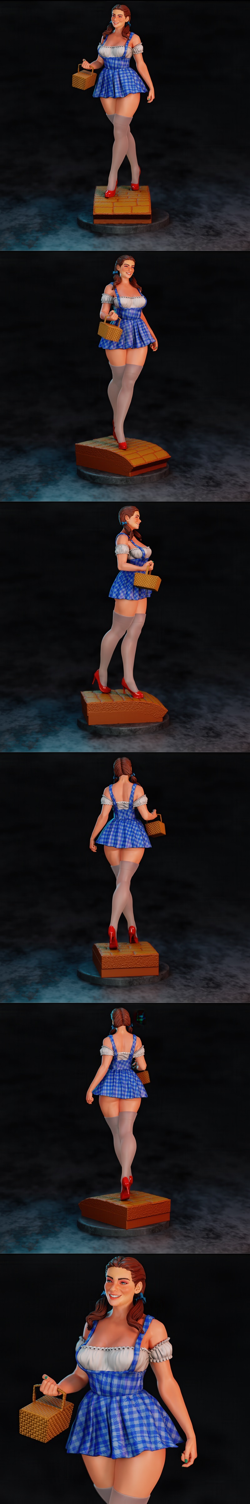 BrunoArt3D - 朵朵 - 3D打印模型|BrunoArt3D – Dorothy – 3D Print Model STL