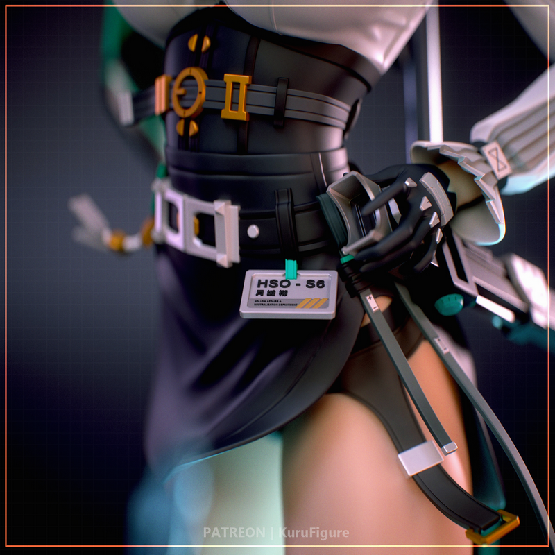 Kuru角色3D打印模型——《零之区》|Kuru Figures – Tsukishiro Yanagi – Zenless Zone Zero – 3D Print Model