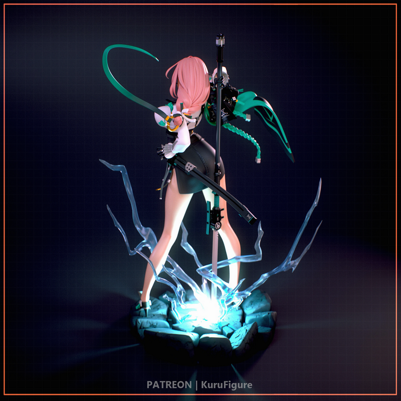 Kuru角色3D打印模型——《零之区》|Kuru Figures – Tsukishiro Yanagi – Zenless Zone Zero – 3D Print Model