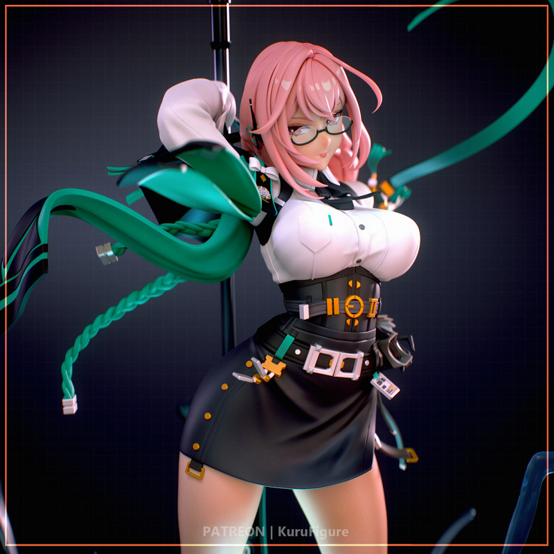 Kuru角色3D打印模型——《零之区》|Kuru Figures – Tsukishiro Yanagi – Zenless Zone Zero – 3D Print Model