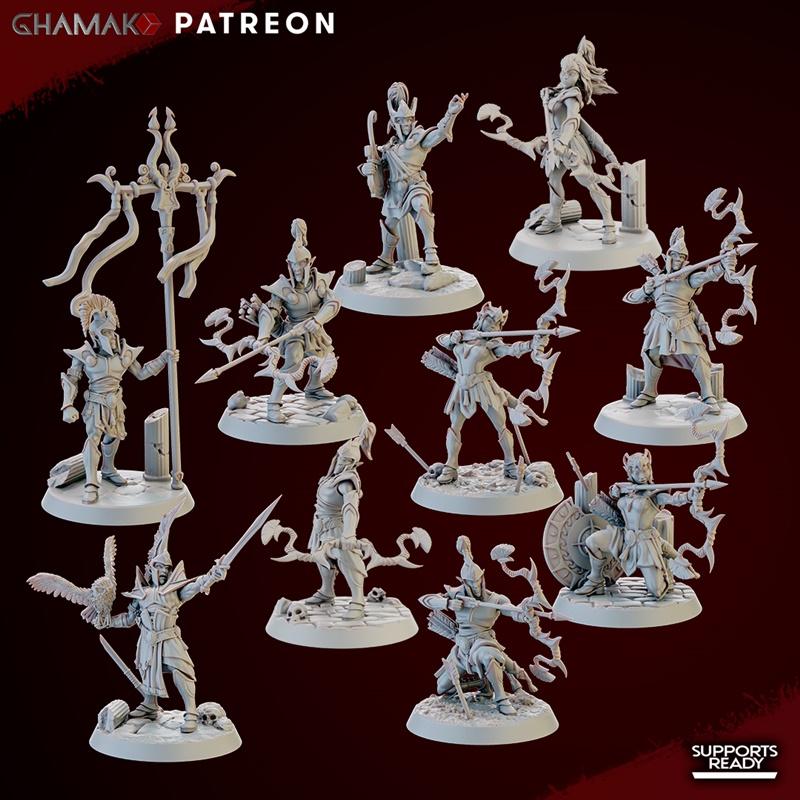 Ghamak - 神秘射手 - 3D打印模型|Ghamak – Celestial Sagittarii – 3D Print Model STL