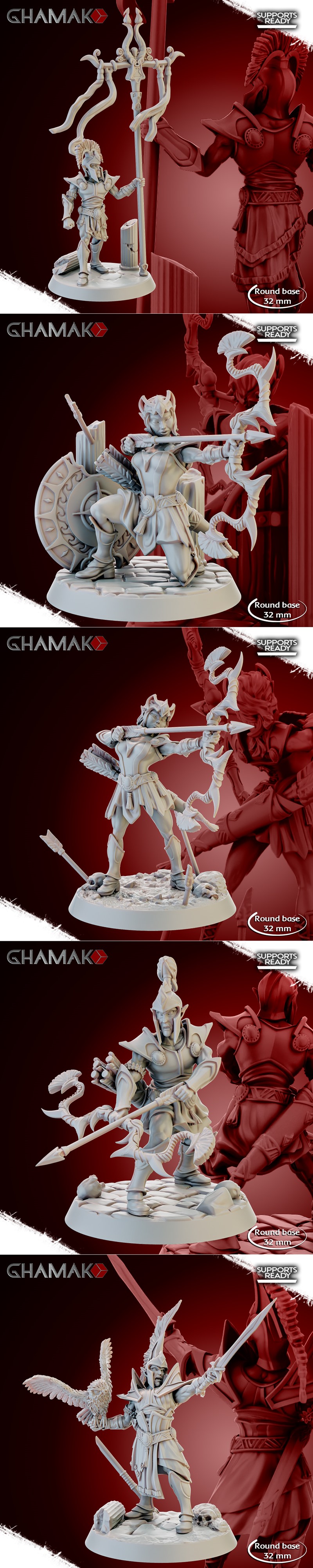 Ghamak - 神秘射手 - 3D打印模型|Ghamak – Celestial Sagittarii – 3D Print Model STL