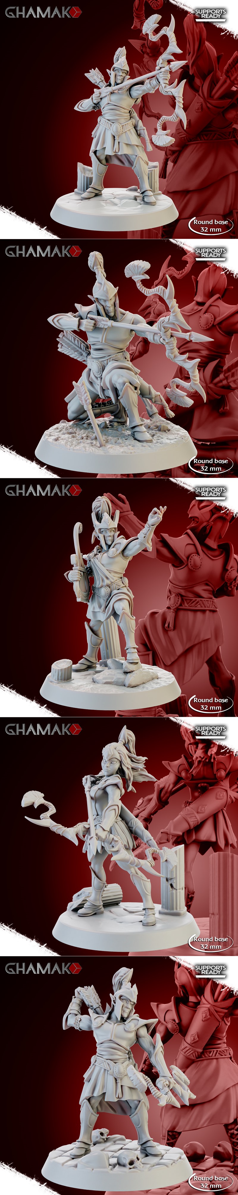 Ghamak - 神秘射手 - 3D打印模型|Ghamak – Celestial Sagittarii – 3D Print Model STL