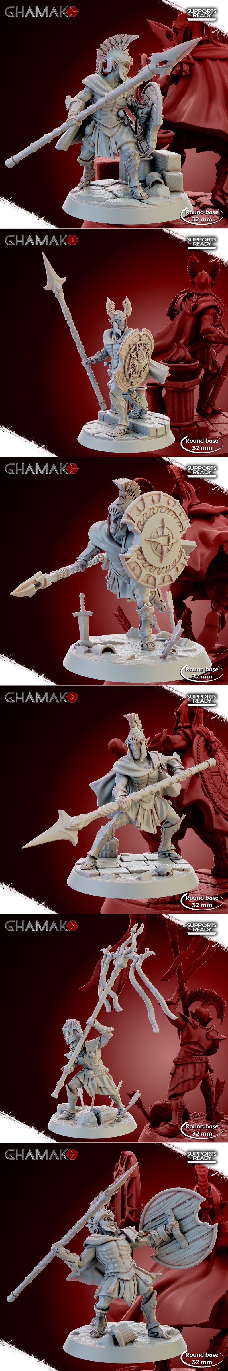 Ghamak——光之重装步兵 3D打印模型|Ghamak – Hoplites of Light – 3D Print Model STL