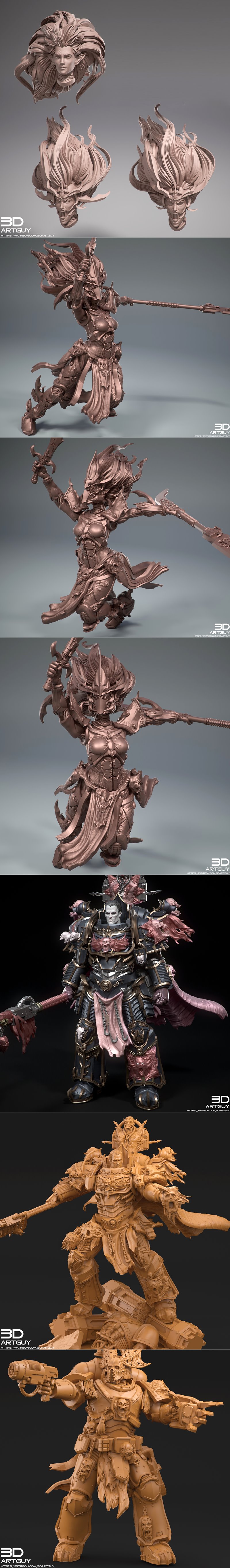 3DArtGuy 2025十月新品：动漫游戏角色3D打印模型STL发布|3DArtGuy October 2025 – 3D Print Model STL