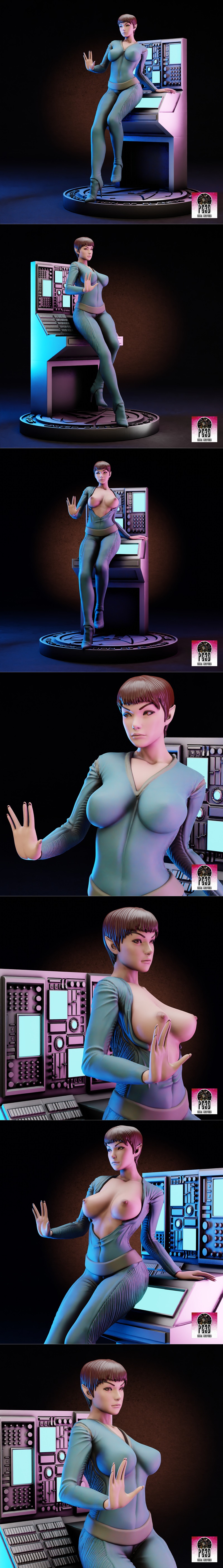 PgGasta - T'Pol - T'Pol 3D打印模型|PgGasta – T’Pol – 3D Print Model STL