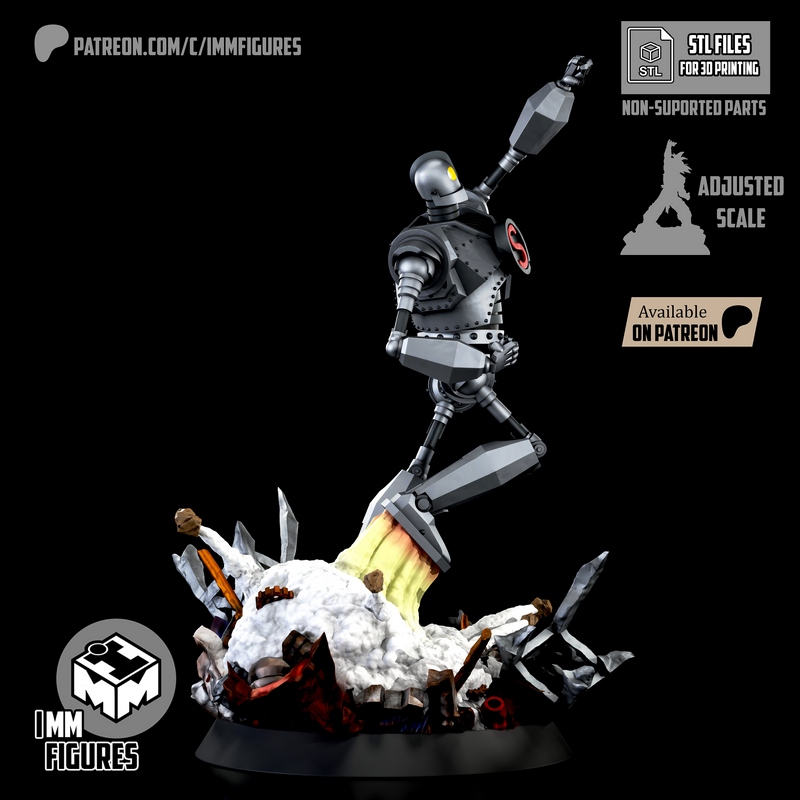 铁巨人 3D打印模型|Imm Figures – Iron Giant – 3D Print Model