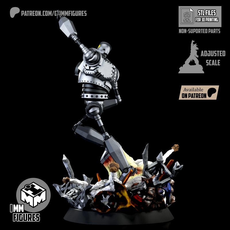 铁巨人 3D打印模型|Imm Figures – Iron Giant – 3D Print Model