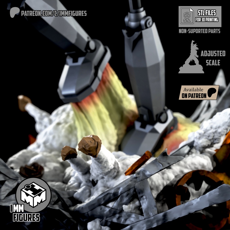 铁巨人 3D打印模型|Imm Figures – Iron Giant – 3D Print Model